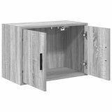 Pensili per Garage 2 pz Grigio Sonoma in Legno truciolato