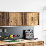 Pensili per Garage 2 pz Legno Antico in Legno truciolato