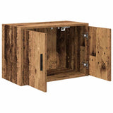 Pensili per Garage 2 pz Legno Antico in Legno truciolato