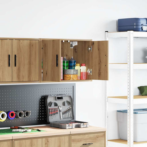 Pensile per Garage Rovere Artigianale in Legno truciolato