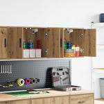 Pensili per Garage 2 pz Rovere Artigianale in Legno truciolato