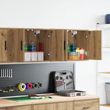 Pensili per Garage 2 pz Rovere Artigianale in Legno truciolato