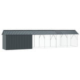 Gabbia per uccelli Antracite 630 x 103 x 142 cm Acciaio zincato