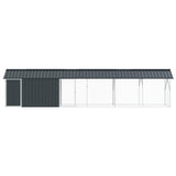 Gabbia per uccelli Antracite 630 x 103 x 142 cm Acciaio zincato