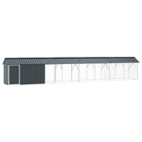 Gabbia per uccelli Antracite 844 x 103 x 142 cm Acciaio zincato