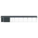 Gabbia per uccelli Antracite 844 x 103 x 142 cm Acciaio zincato