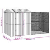 Gabbia per uccelli Antracite 418 x 210 x 247 cm Acciaio zincato