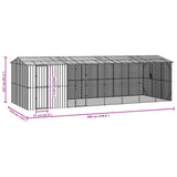 Gabbia per uccelli Antracite 860 x 310 x 247 cm Acciaio zincato