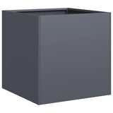 Fioriera Antracite 40x40x40 cm in Acciaio Laminato a Freddo