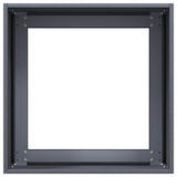 Fioriera Antracite 40x40x40 cm in Acciaio Laminato a Freddo