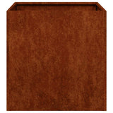 Fioriera Arrugginita 40x40x40 cm in Acciaio Corten