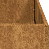 Fioriera Arrugginita 40x40x40 cm in Acciaio Corten