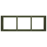 Fioriera Verde Oliva 120x40x40 cm in Acciaio Laminato a Freddo