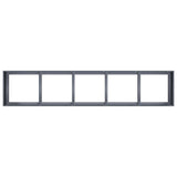 Fioriera Antracite 200x40x40 cm Acciaio laminato a freddo