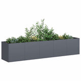 Fioriera Antracite 200x40x40 cm Acciaio laminato a freddo