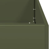 Fioriera Verde Oliva 360x40x40 cm in Acciaio Laminato a Freddo