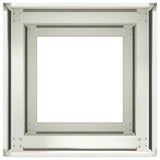 Fioriera Bianca 40x40x80 cm in Acciaio Laminato a Freddo