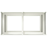 Fioriera Bianca 80x40x80 cm in Acciaio Laminato a Freddo