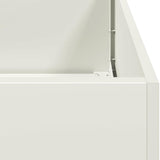Fioriera Bianca 80x40x80 cm in Acciaio Laminato a Freddo