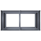 Fioriera Antracite 80x40x80 cm in Acciaio Laminato a Freddo