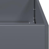 Fioriera Antracite 80x40x80 cm in Acciaio Laminato a Freddo