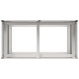 Fioriera 80x40x80 cm in Acciaio Inox