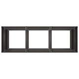 Fioriera Nera 120x40x80 cm in Acciaio Laminato a Freddo