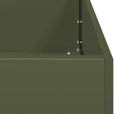Fioriera Verde Oliva 120x40x80 cm in Acciaio Laminato a Freddo