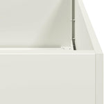 Fioriera Bianca 200x40x80 cm in Acciaio Laminato a Freddo