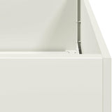 Fioriera Bianca 200x40x80 cm in Acciaio Laminato a Freddo