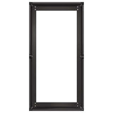Fioriera Nera 40x80x40 cm in Acciaio Laminato a Freddo