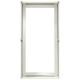 Fioriera Bianca 40x80x40 cm in Acciaio Laminato a Freddo