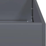 Fioriera Antracite 40x80x40 cm in Acciaio Laminato a Freddo