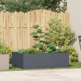 Fioriera Antracite 120x80x40 cm in Acciaio