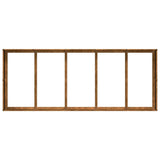 Fioriera Arrugginita 200x80x40 cm in Acciaio Corten