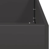 Fioriera Nera 280x80x40 cm in Acciaio