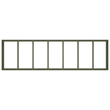 Fioriera Verde Oliva 280x80x40 cm in Acciaio