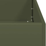 Fioriera Verde Oliva 280x80x40 cm in Acciaio