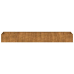 Fioriera Arrugginita 360x80x40 cm in Acciaio Corten