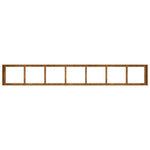 Fioriera Arrugginita 360x80x40 cm in Acciaio Corten