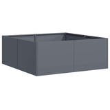 Fioriera Antracite 80x80x30 cm in Acciaio