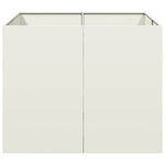 Fioriera Bianca 100x100x80 cm in Acciaio