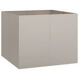 Fioriera Arrugginita 100x100x80 cm in Acciaio Corten