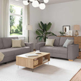 Divano 3 pcs Talpa 220 x 80 x 84 cm Tessuto misto lino
