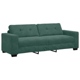 Set di divani 3 pcs Verde Scuro 221 x 80 x 80 cm Velluto