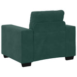 Set di divani 3 pcs Verde Scuro 221 x 80 x 80 cm Velluto