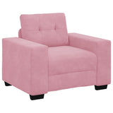 Set di divani 3 pcs Rosa 221 x 80 x 80 cm Velluto