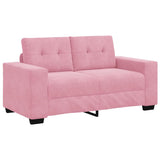 Set di divani 3 pcs Rosa 221 x 80 x 80 cm Velluto