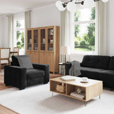 Set di divani 3 pcs Nero 221 x 80 x 80 cm Velluto