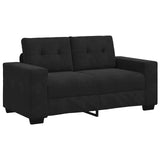 Set di divani 3 pcs Nero 221 x 80 x 80 cm Velluto